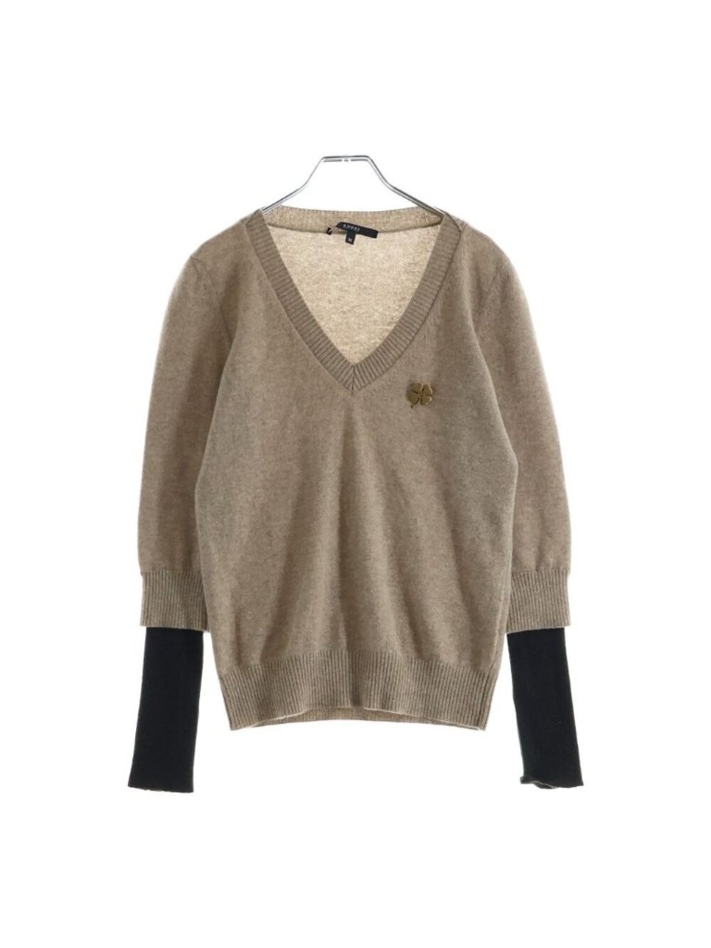 Gucci Cardigan Knit Beige Brown Cashmere